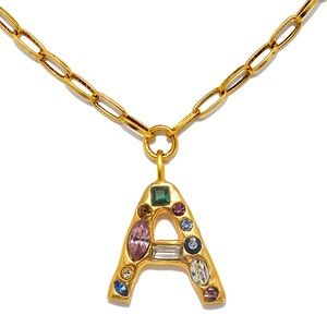 Sequin Jewelry Initial Necklace